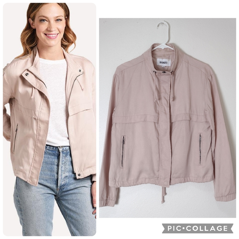 BB Dakota Blush Pink Lightweight Lyocell Second Wind Cinch Jacket Size Small